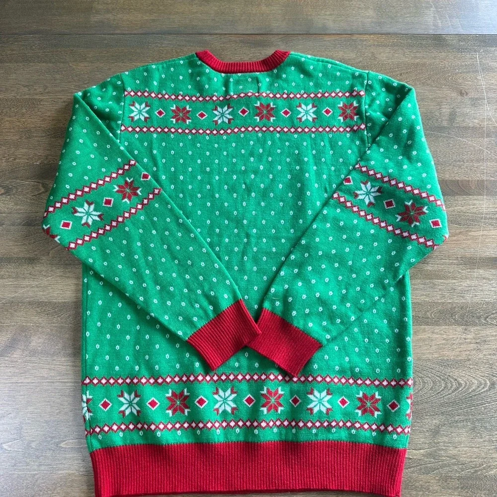 Tipsy‎ Elves The Office Dreaming Of A Dwight Christmas Sweater Size L Green Ugly